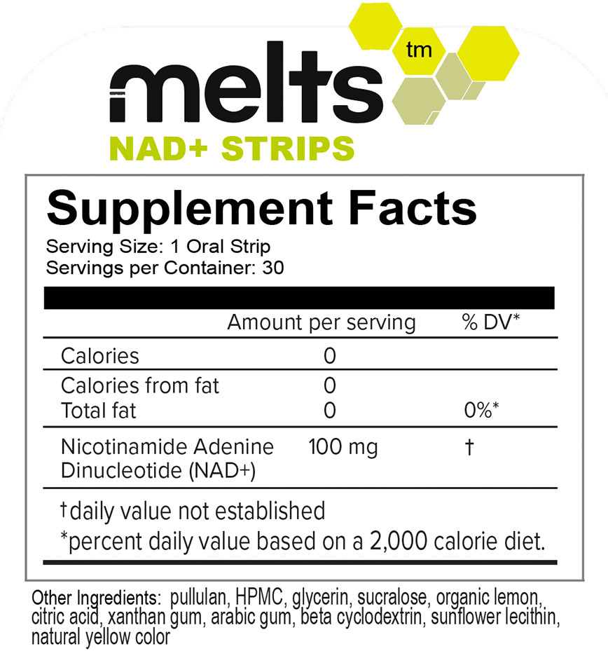 Image of the Melts™ NAD+ Supplement Panel